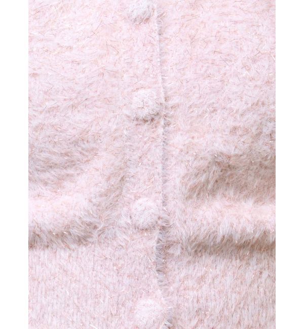 dazzlin「ミニシャギーラメニットカーデトップス」|カーディガン|