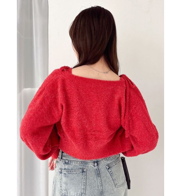 dazzlin「ミニシャギーラメニットカーデトップス」|カーディガン|