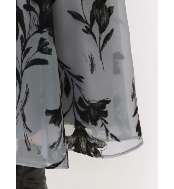 MERCURYDUO「フロッキープリントフレアスカート」|スカート|