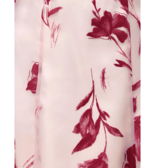 MERCURYDUO「フロッキープリントフレアスカート」|スカート|