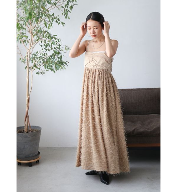 Ungrid「スパンコールデザインキャミワンピース」|ワンピース|