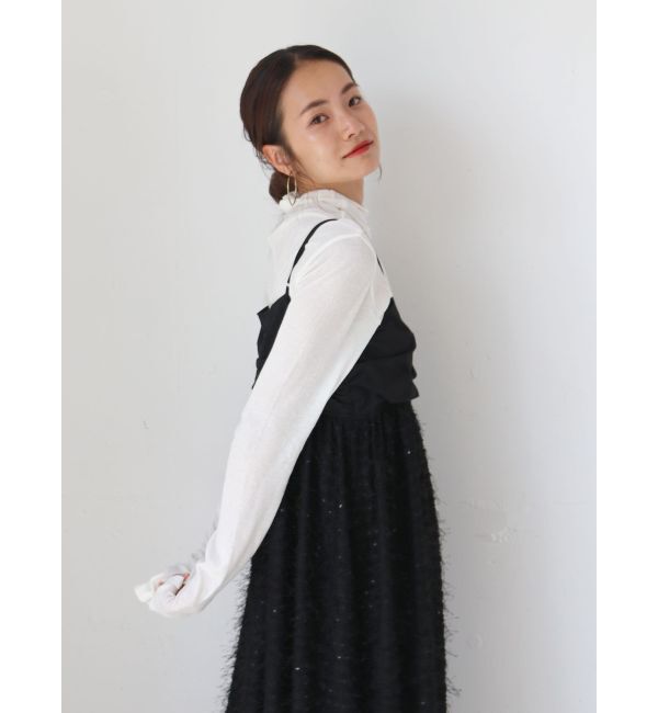 Ungrid「スパンコールデザインキャミワンピース」|ワンピース|