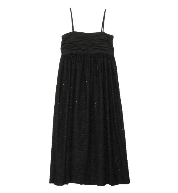 Ungrid「スパンコールデザインキャミワンピース」|ワンピース|