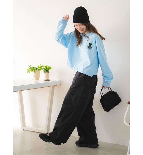 Ungrid「DISCUS別注 ロゴロングスリーブTee」|Tシャツ・カットソー|