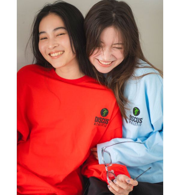 Ungrid「DISCUS別注 ロゴロングスリーブTee」|Tシャツ・カットソー|