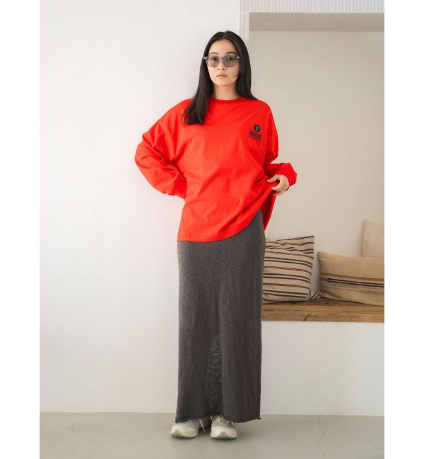 Ungrid「DISCUS別注 ロゴロングスリーブTee」|Tシャツ・カットソー|