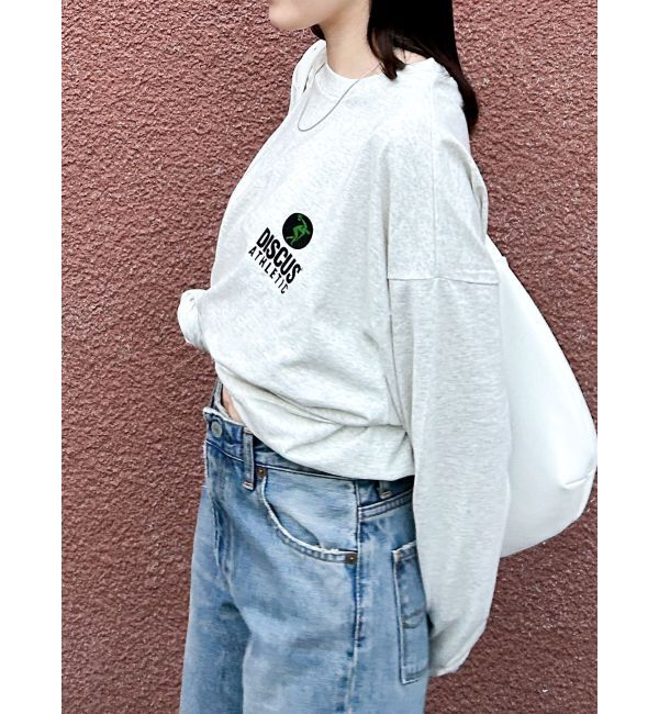Ungrid「DISCUS別注 ロゴロングスリーブTee」|Tシャツ・カットソー|