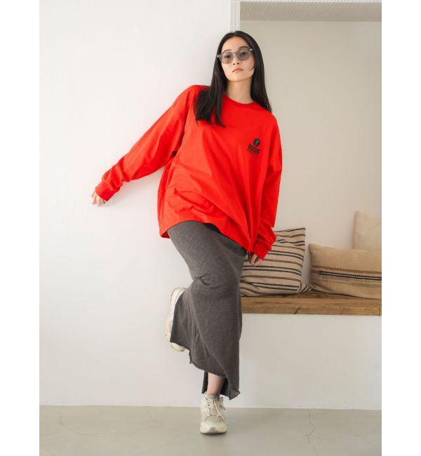 Ungrid「DISCUS別注 ロゴロングスリーブTee」|Tシャツ・カットソー|