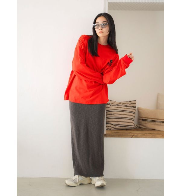 Ungrid「DISCUS別注 ロゴロングスリーブTee」|Tシャツ・カットソー|