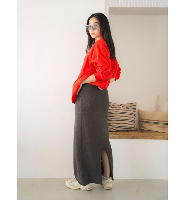 Ungrid「DISCUS別注 ロゴロングスリーブTee」|Tシャツ・カットソー|