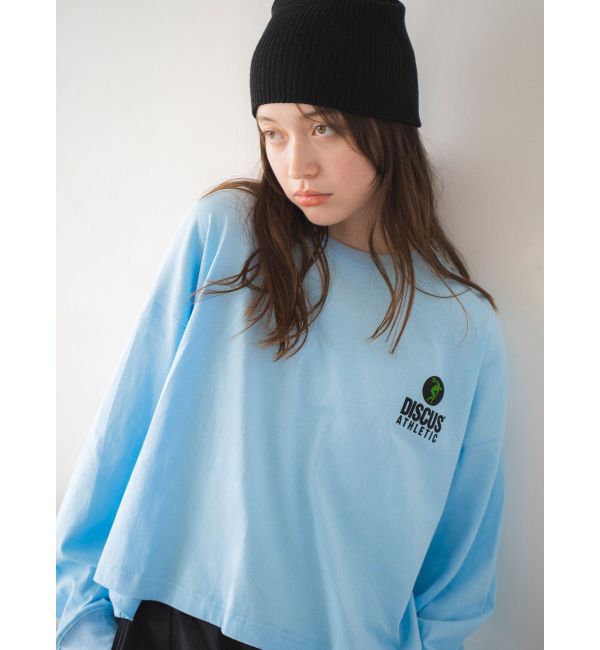 Ungrid「DISCUS別注 ロゴロングスリーブTee」|Tシャツ・カットソー|