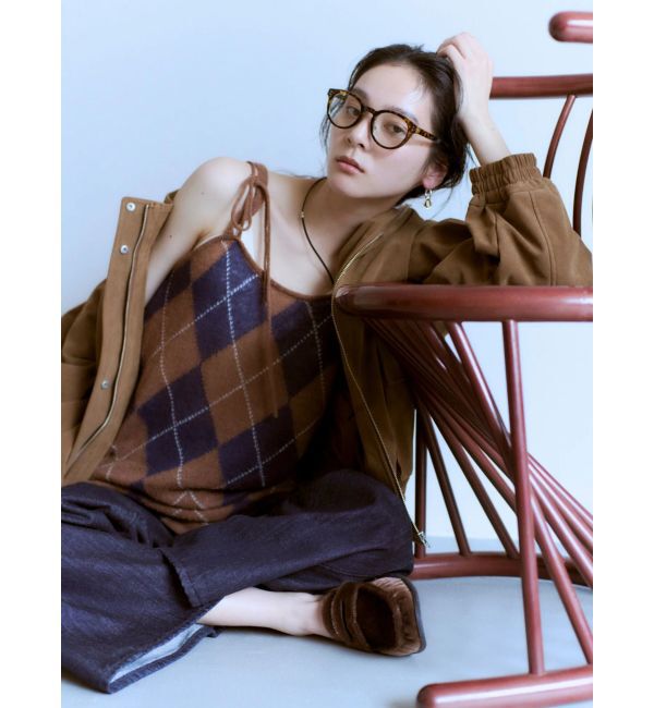 Ungrid「アーガイルニットキャミソール」|ニット・セーター|