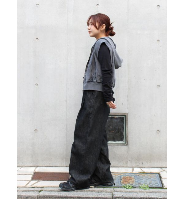 Ungrid「ヴィンテージウォッシュジップノースリパーカー」|パーカー|