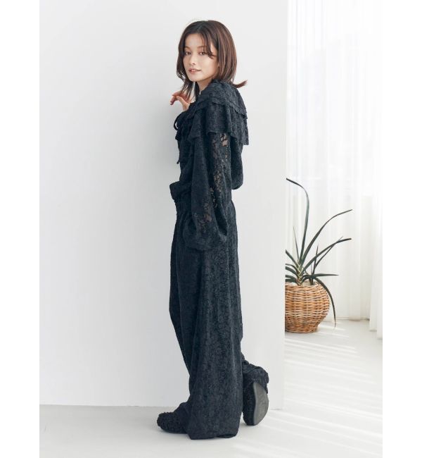 Ungrid「フリルデザインロンパース」|オールインワン|