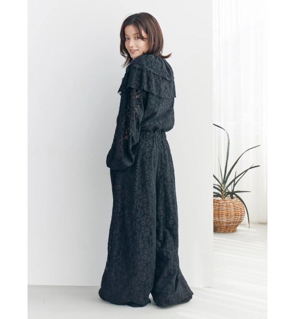 Ungrid「フリルデザインロンパース」|オールインワン|
