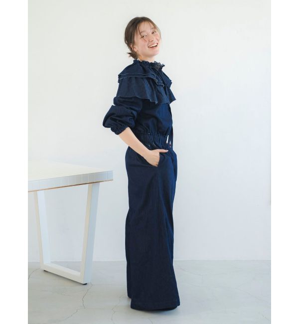 Ungrid「フリルデザインロンパース」|オールインワン|