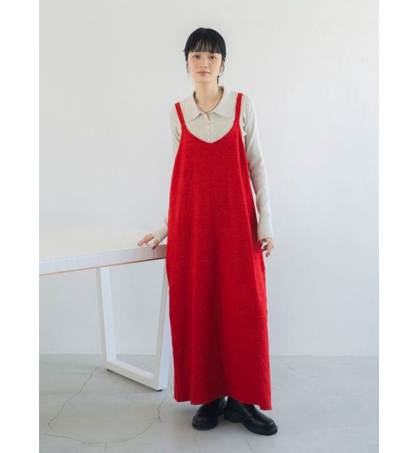 Ungrid「Ｖネックデザインニットキャミワンピース」|ワンピース|