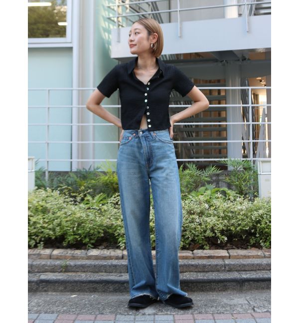 Ungrid「カットジャカードポロシャツ」|ポロシャツ|