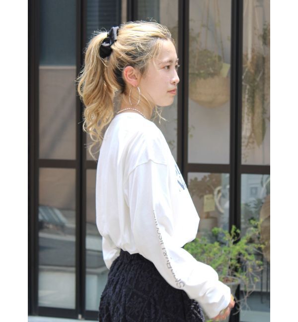 Ungrid「カラーロゴロングスリーブTee」|Tシャツ・カットソー|