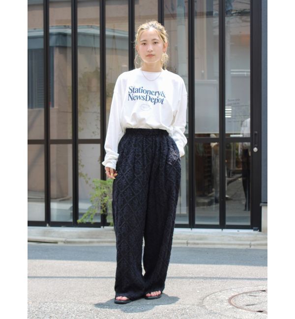 Ungrid「カラーロゴロングスリーブTee」|Tシャツ・カットソー|