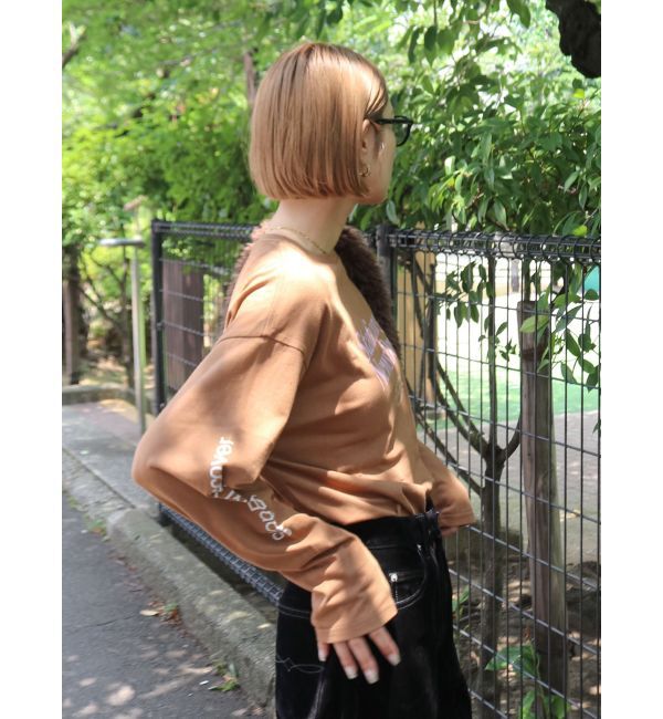 Ungrid「カラーロゴロングスリーブTee」|Tシャツ・カットソー|