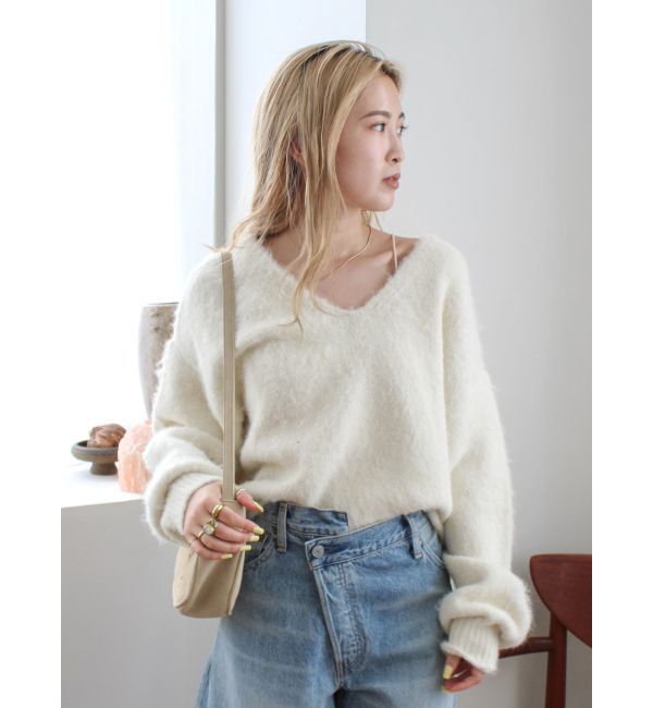 Ungrid「バックオープンデザインニット」|ニット・セーター|