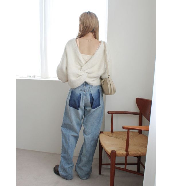 Ungrid「バックオープンデザインニット」|ニット・セーター|