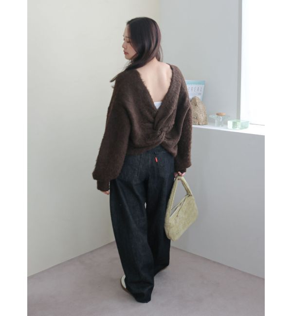 Ungrid「バックオープンデザインニット」|ニット・セーター|