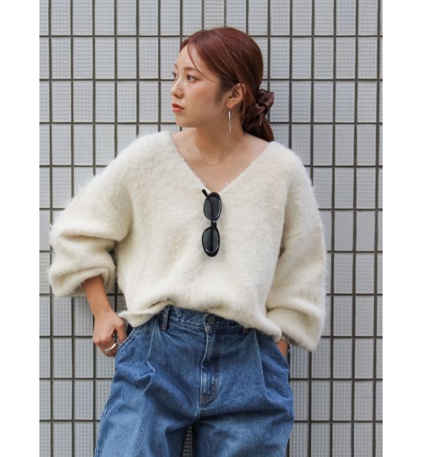Ungrid「バックオープンデザインニット」|ニット・セーター|
