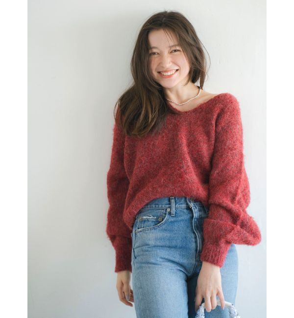 Ungrid「バックオープンデザインニット」|ニット・セーター|