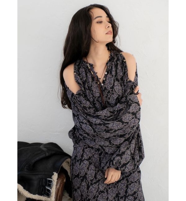 Ungrid「フラワープリントショートブラウス」|シャツ・ブラウス|