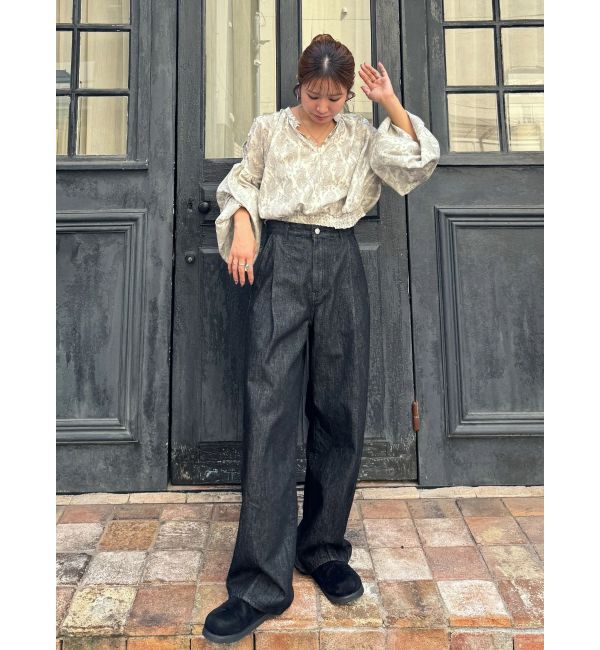 Ungrid「フラワープリントショートブラウス」|シャツ・ブラウス|