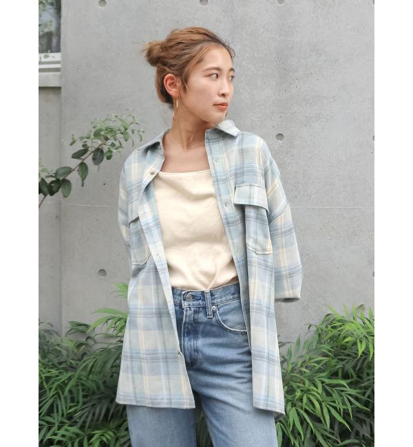 Ungrid「ブリーチチェックルーズシャツ」|シャツ・ブラウス|