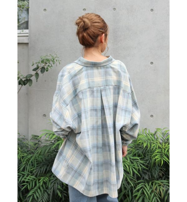 Ungrid「ブリーチチェックルーズシャツ」|シャツ・ブラウス|