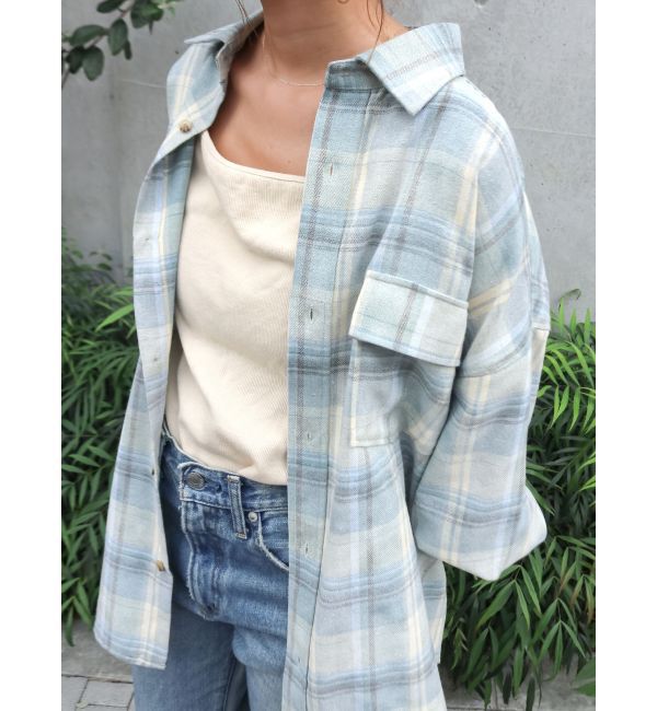 Ungrid「ブリーチチェックルーズシャツ」|シャツ・ブラウス|