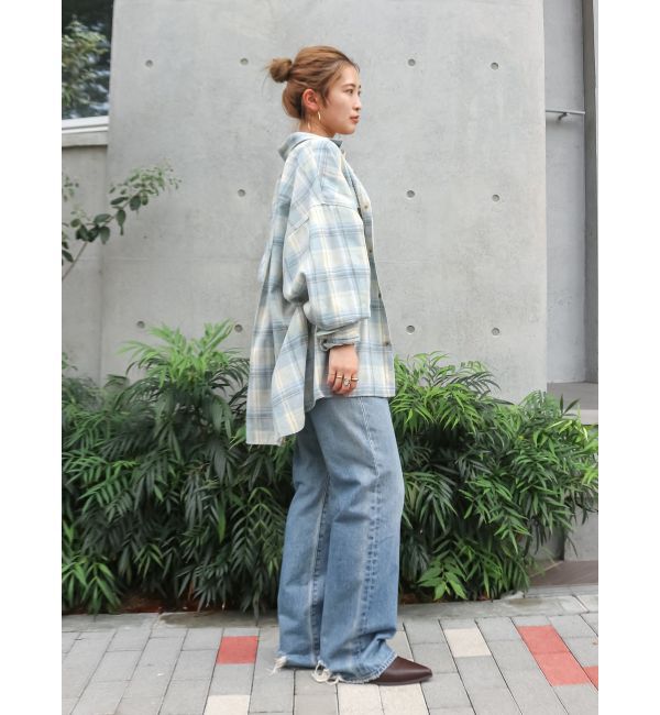 Ungrid「ブリーチチェックルーズシャツ」|シャツ・ブラウス|