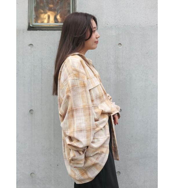 Ungrid「ブリーチチェックルーズシャツ」|シャツ・ブラウス|