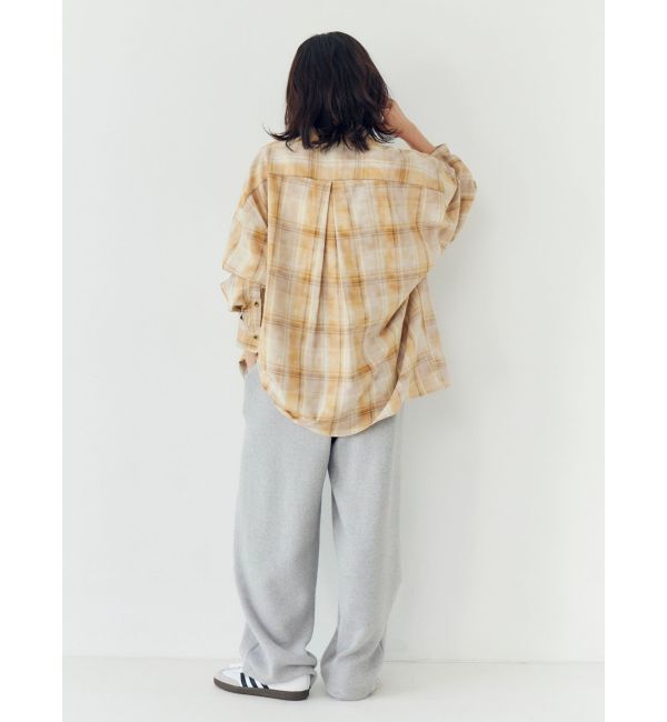 Ungrid「ブリーチチェックルーズシャツ」|シャツ・ブラウス|