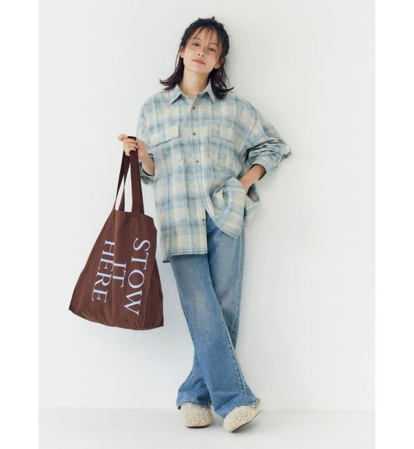 Ungrid「ブリーチチェックルーズシャツ」|シャツ・ブラウス|