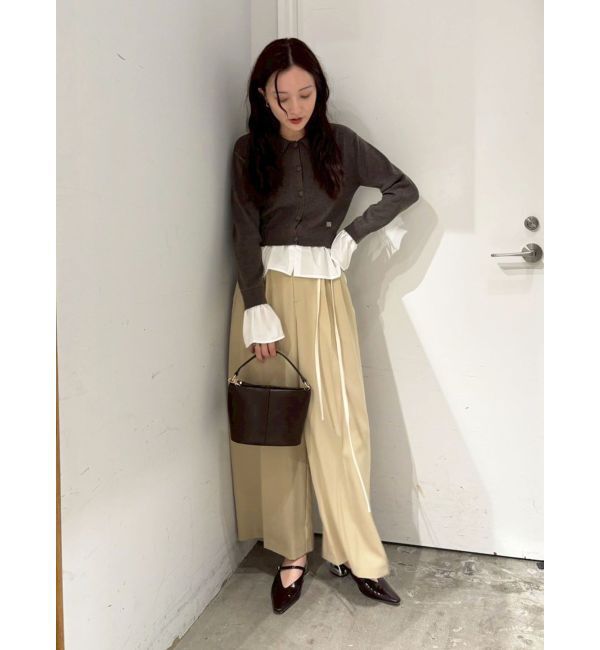 LAGUNAMOON「ペプラムドッキングニットカーディガン」|カーディガン|