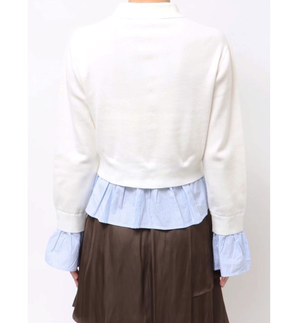 LAGUNAMOON「ペプラムドッキングニットカーディガン」|カーディガン|