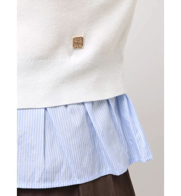 LAGUNAMOON「ペプラムドッキングニットカーディガン」|カーディガン|