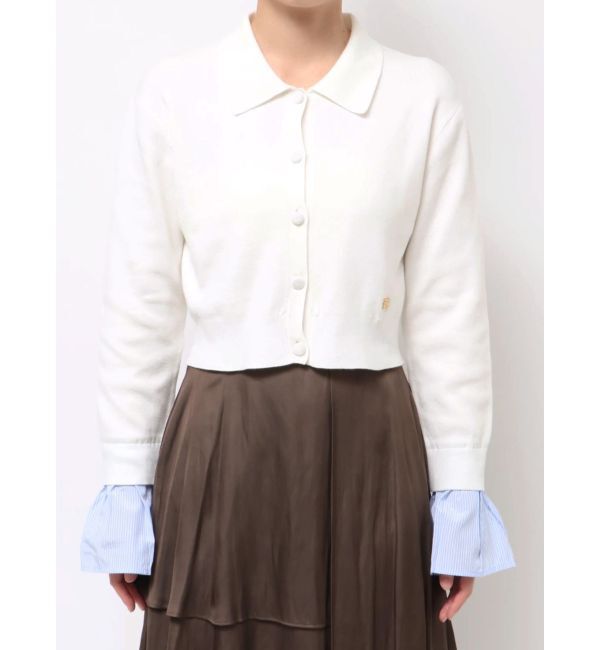 LAGUNAMOON「ペプラムドッキングニットカーディガン」|カーディガン|