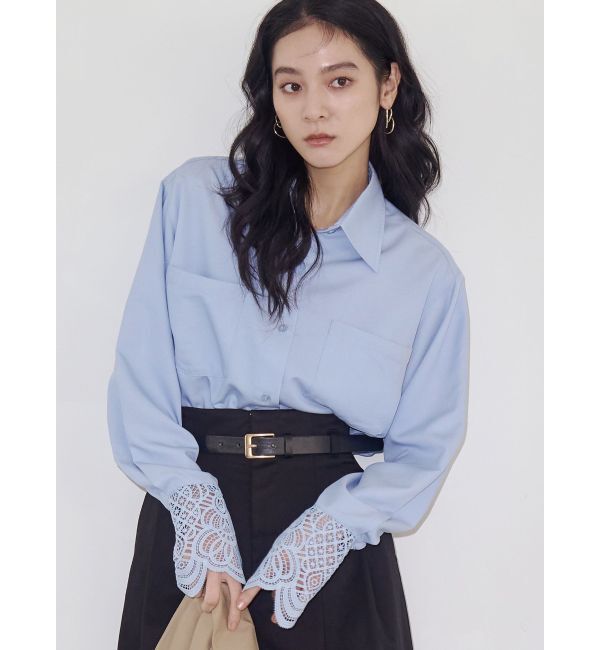 LAGUNAMOON「レースカフスシャツ」|シャツ・ブラウス|