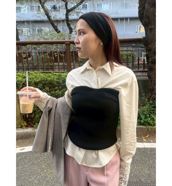 LAGUNAMOON「レースカフスシャツ」|シャツ・ブラウス|