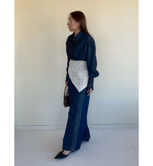 LAGUNAMOON「レースカフスシャツ」|シャツ・ブラウス|