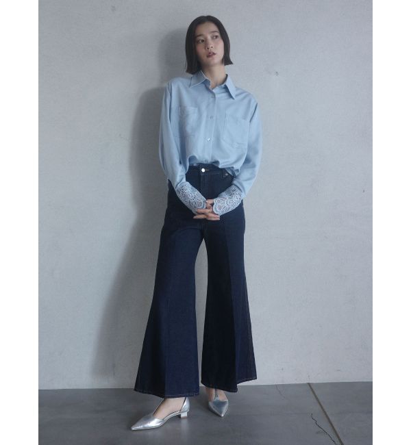 LAGUNAMOON「レースカフスシャツ」|シャツ・ブラウス|