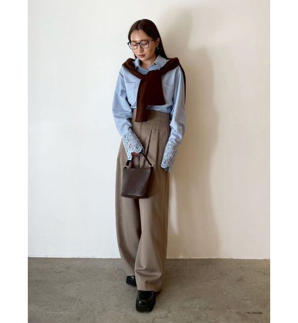 LAGUNAMOON「レースカフスシャツ」|シャツ・ブラウス|