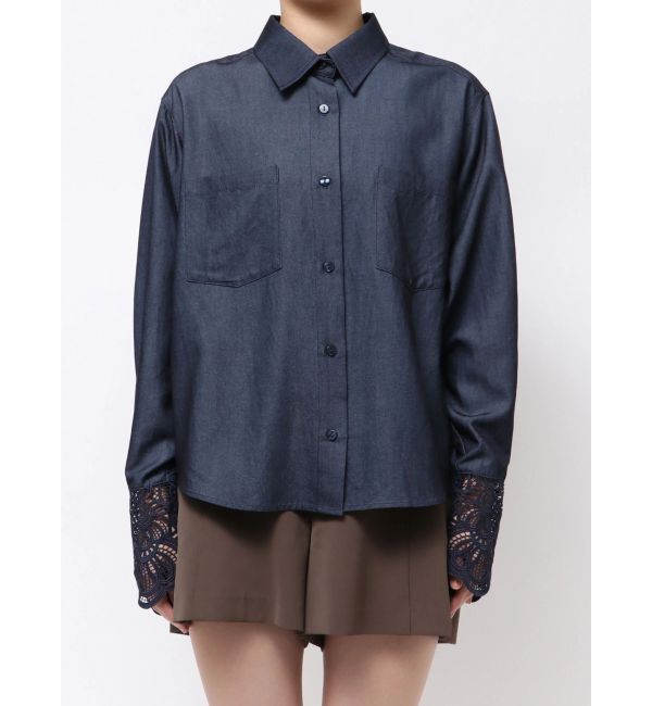 LAGUNAMOON「レースカフスシャツ」|シャツ・ブラウス|