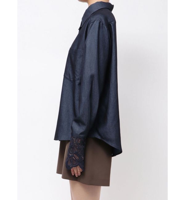 LAGUNAMOON「レースカフスシャツ」|シャツ・ブラウス|